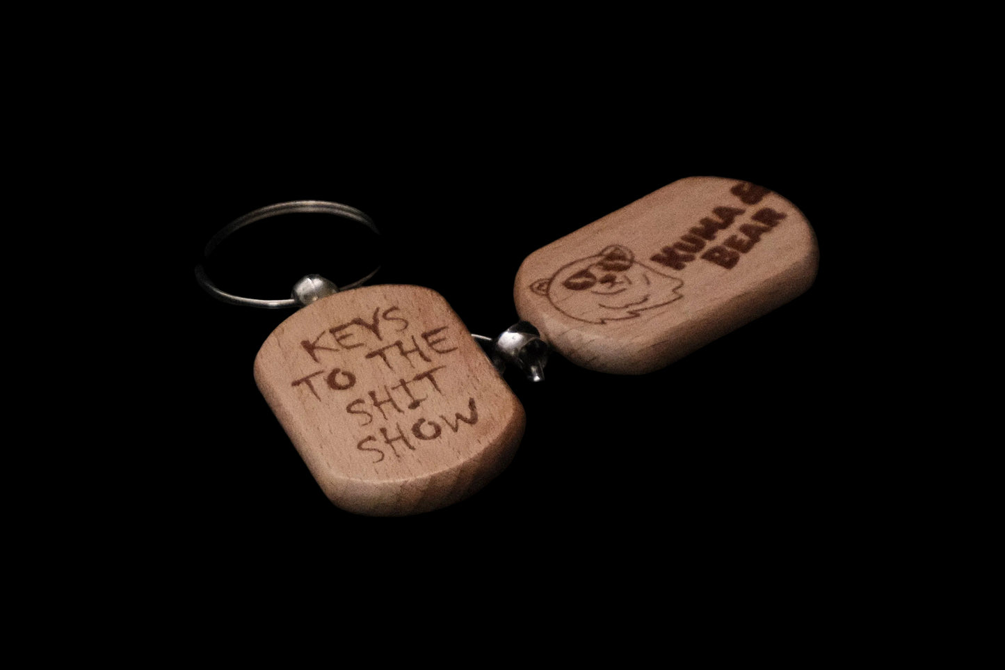 SS Fuck you | Wooden Shitshow Keychains