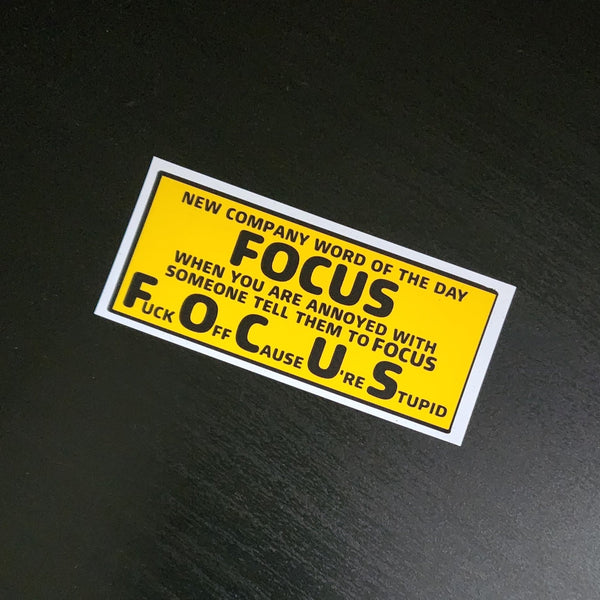 Focus Sticker